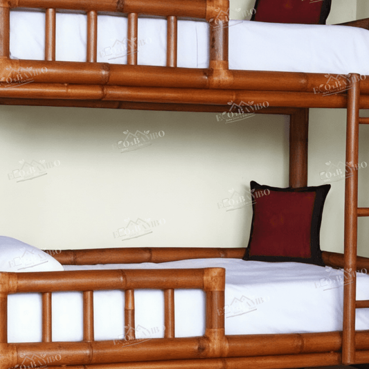 ECO BAMBO Bamboo Baby Bed Bamboo Double Story Kids Bed – Durable, Space-Saving