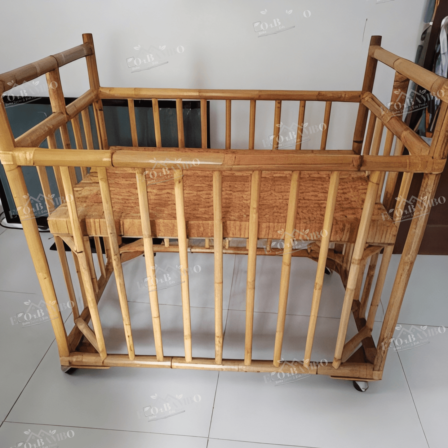 ECO BAMBO Bamboo Baby Bed Bamboo Luxury Kids Crib – Safe, Stylish and comfort