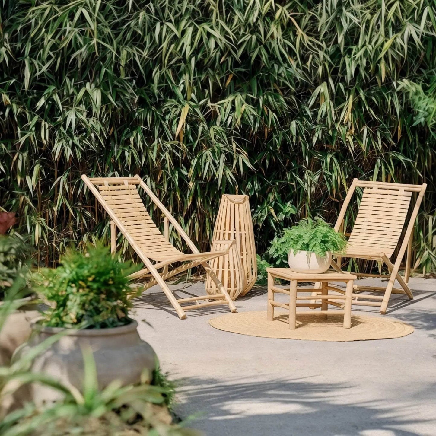 ECO BAMBO Bamboo Chairs Eco-Friendly Bamboo Outdoor Garden chair Furniture Sets