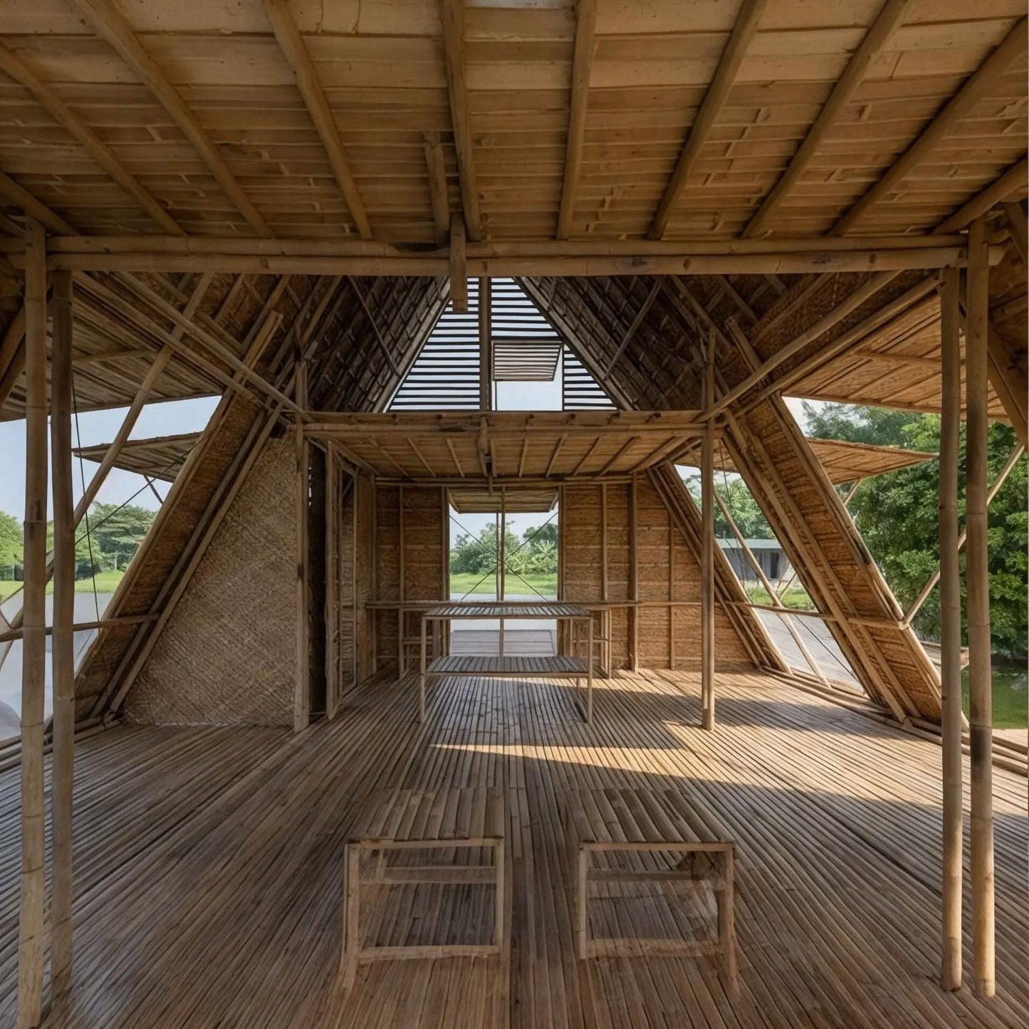 ECO BAMBO Bamboo House Bamboo Hut for Peaceful Outdoor Escapes