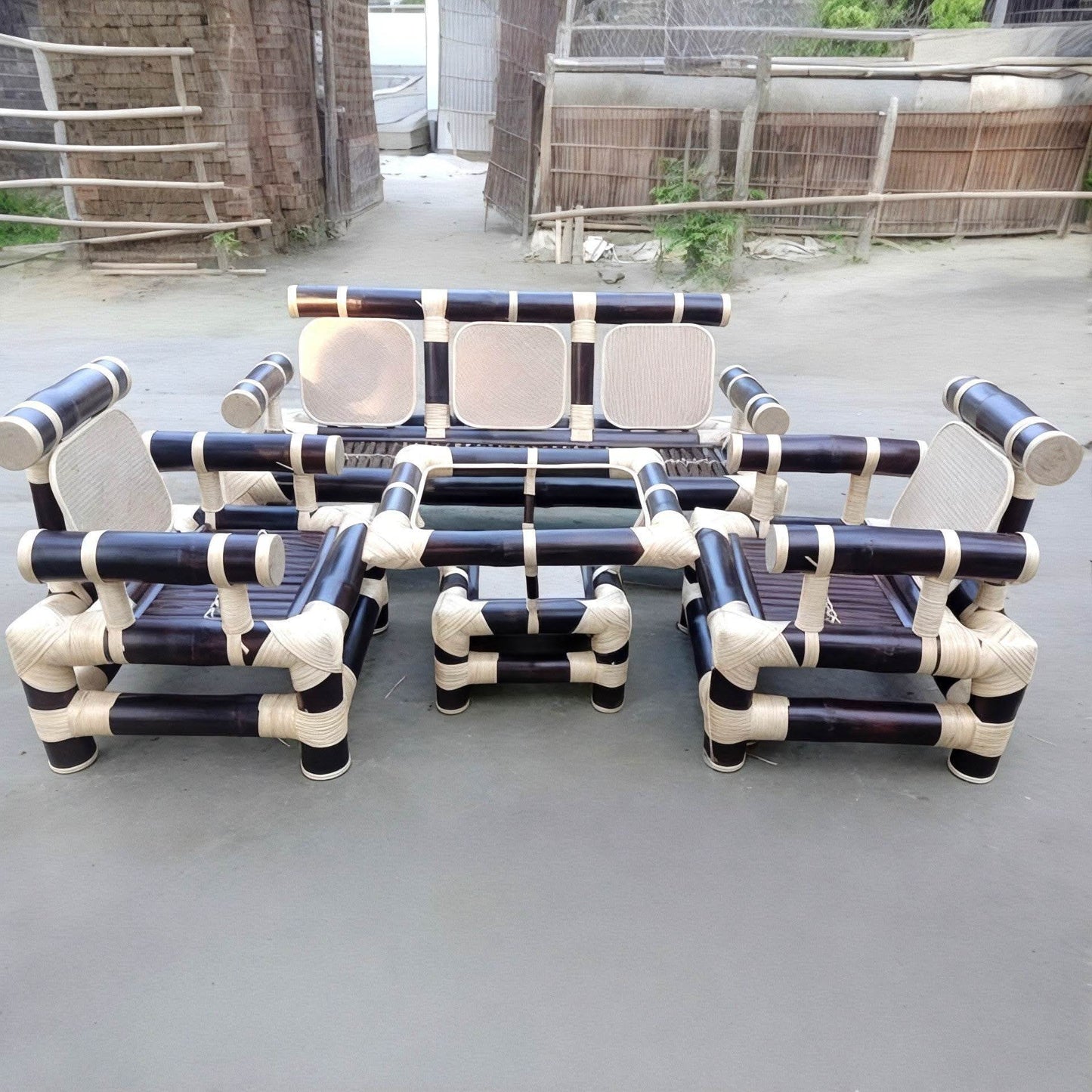 ECO BAMBO Bamboo Sofa Set Durable Bamboo modern Sofa Jo Ho Long-Lasting