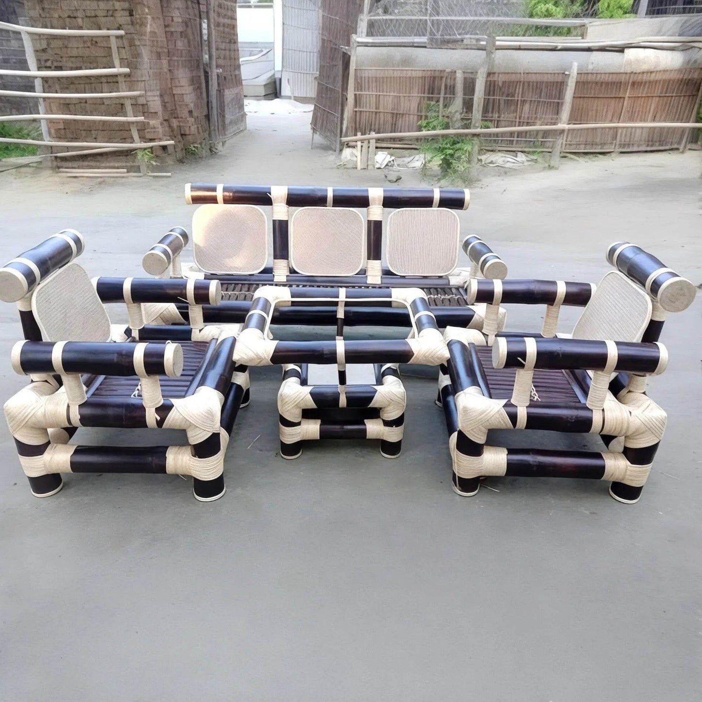 ECO BAMBO Bamboo Sofa Set Durable Bamboo modern Sofa Jo Ho Long-Lasting