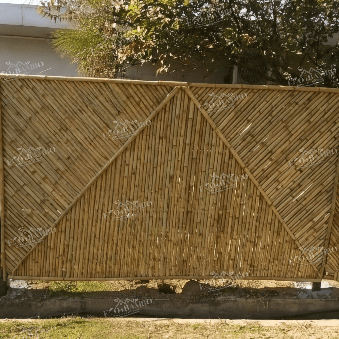 ECO BAMBO Bamboo Wall Stylish Bamboo Walls panels for Villas with Long-Lasting Treatment