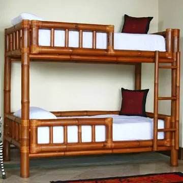 Bamboo Double Story Kids Bed – Durable, Space-Saving - ECO BAMBO