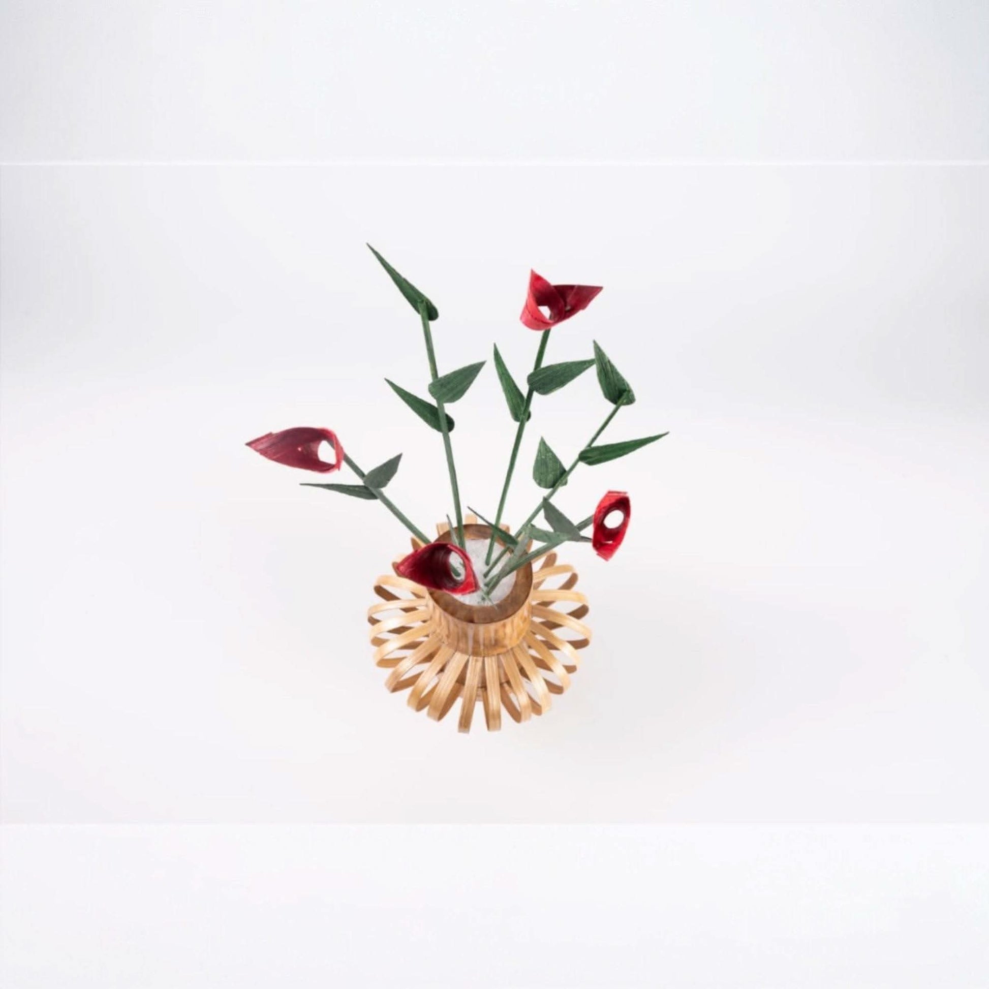 ECO BAMBO Bamboo Big Flower Pot Big Bamboo Household Standing Plant Pot – Perfect for Home & Garden