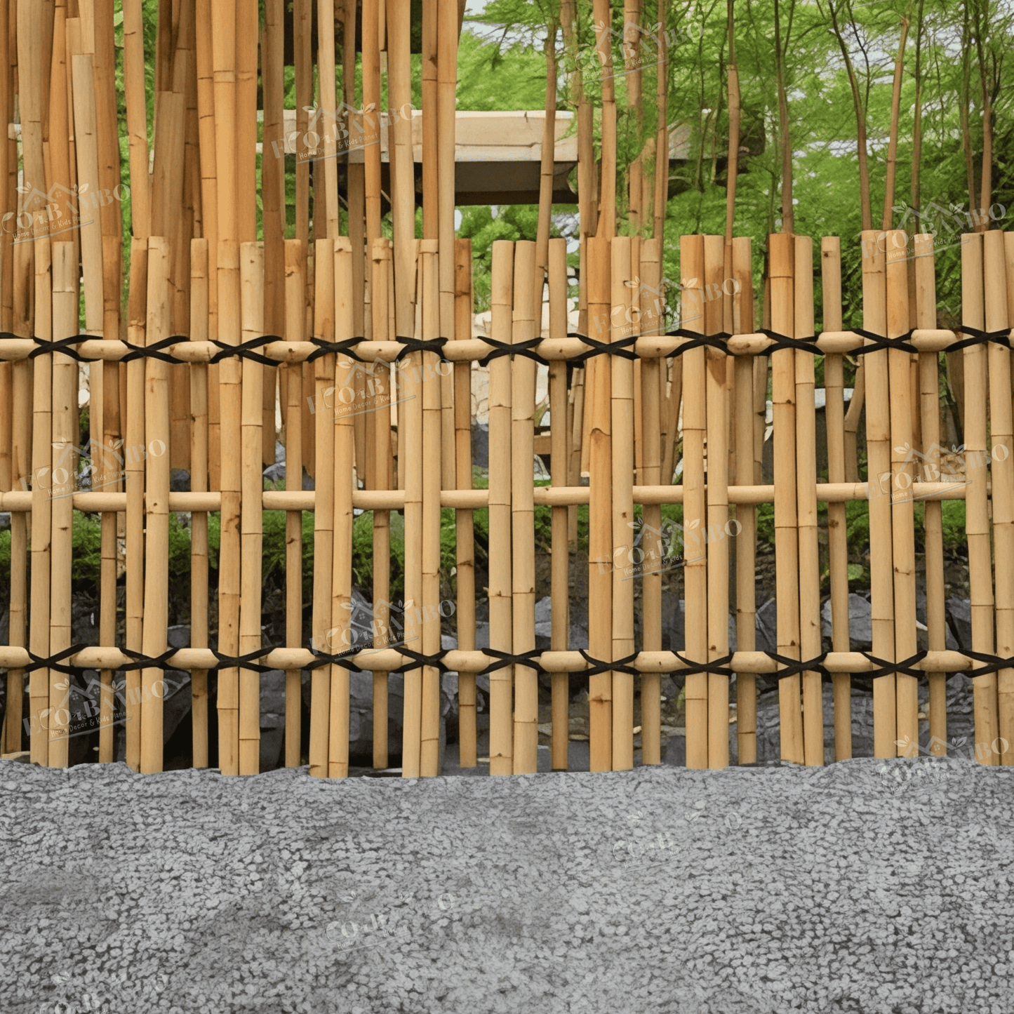 ECO BAMBO Bamboo Fence Bamboo Fence and beautifull boundaries for park and garden with Long-Term Durability