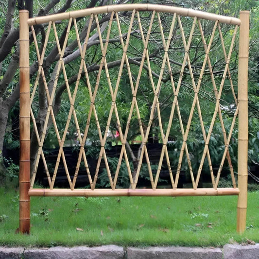 ECO BAMBO Bamboo Fence Handicrafts  Bamboo Fencing panels for outdoor & indoor in lawn