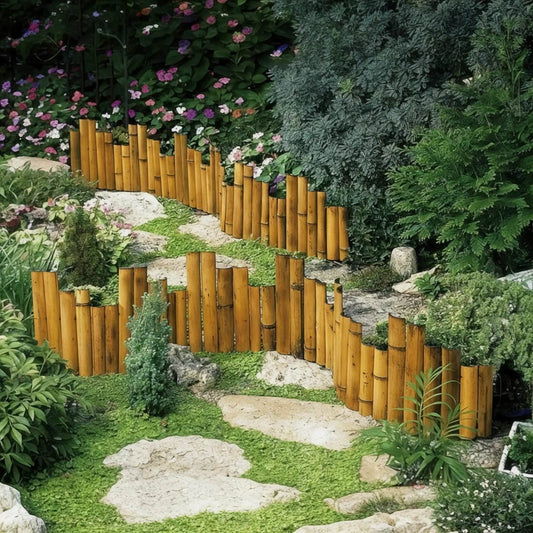 ECO BAMBO Bamboo Fence Handmade Bamboo Fence  for outdoor & garden perfect touch