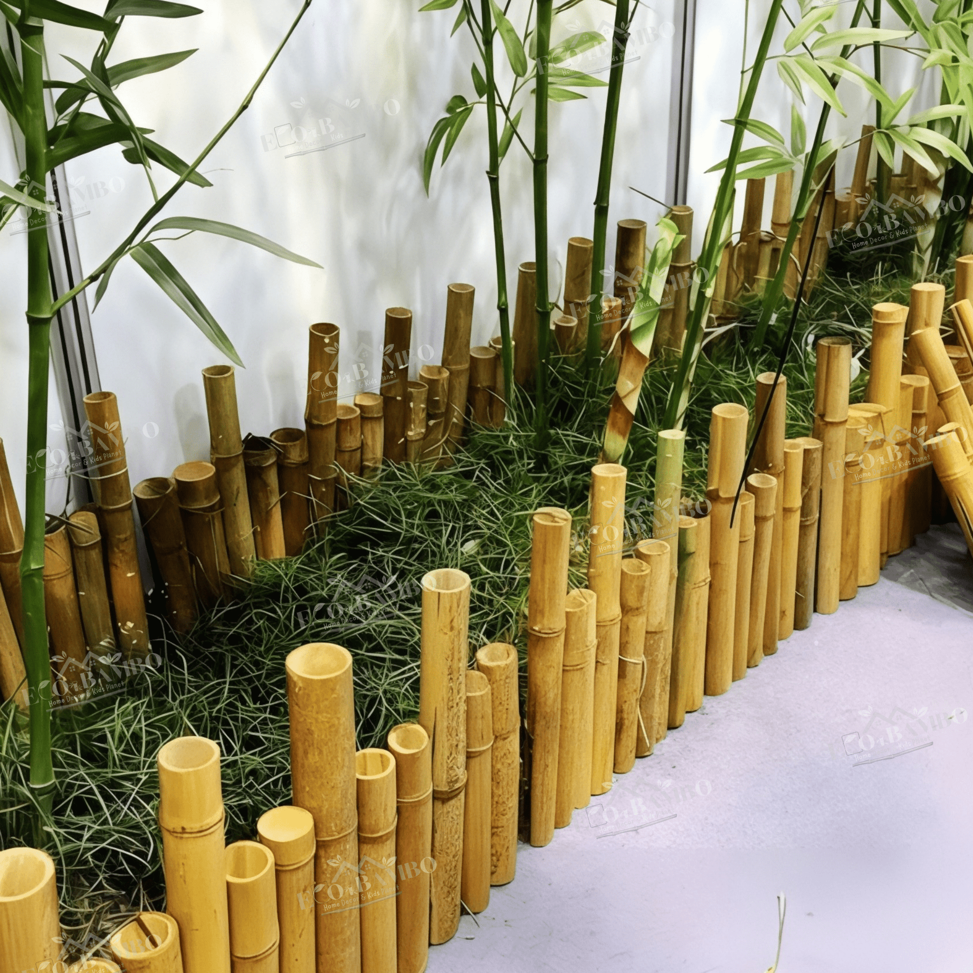ECO BAMBO Bamboo Fence Sustainable Beautiful Bamboo Fence Panels for Indoor Spaces &home