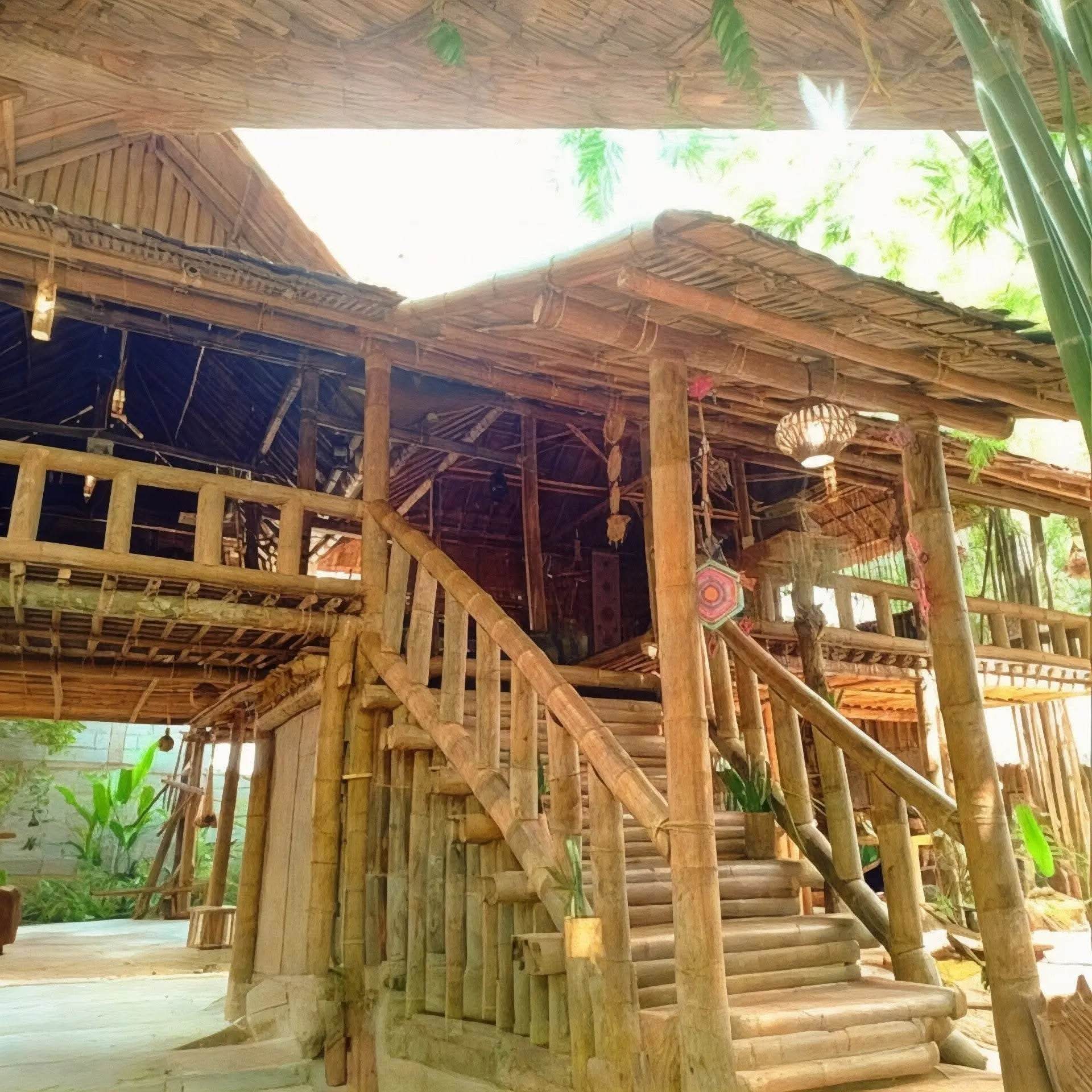 ECO BAMBO Bamboo House Sky-High Bamboo Home with Open-Air Architecture