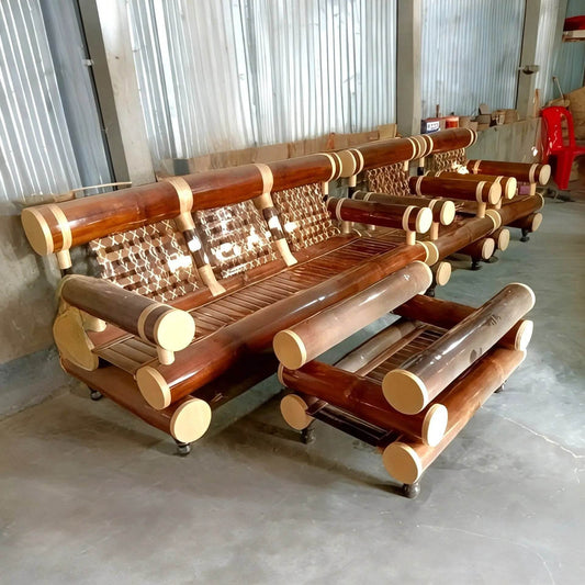 ECO BAMBO Bamboo Sofa Set Ergonomic sectional Bamboo Sofa Jo Relaxation Ke Liye Best Hai