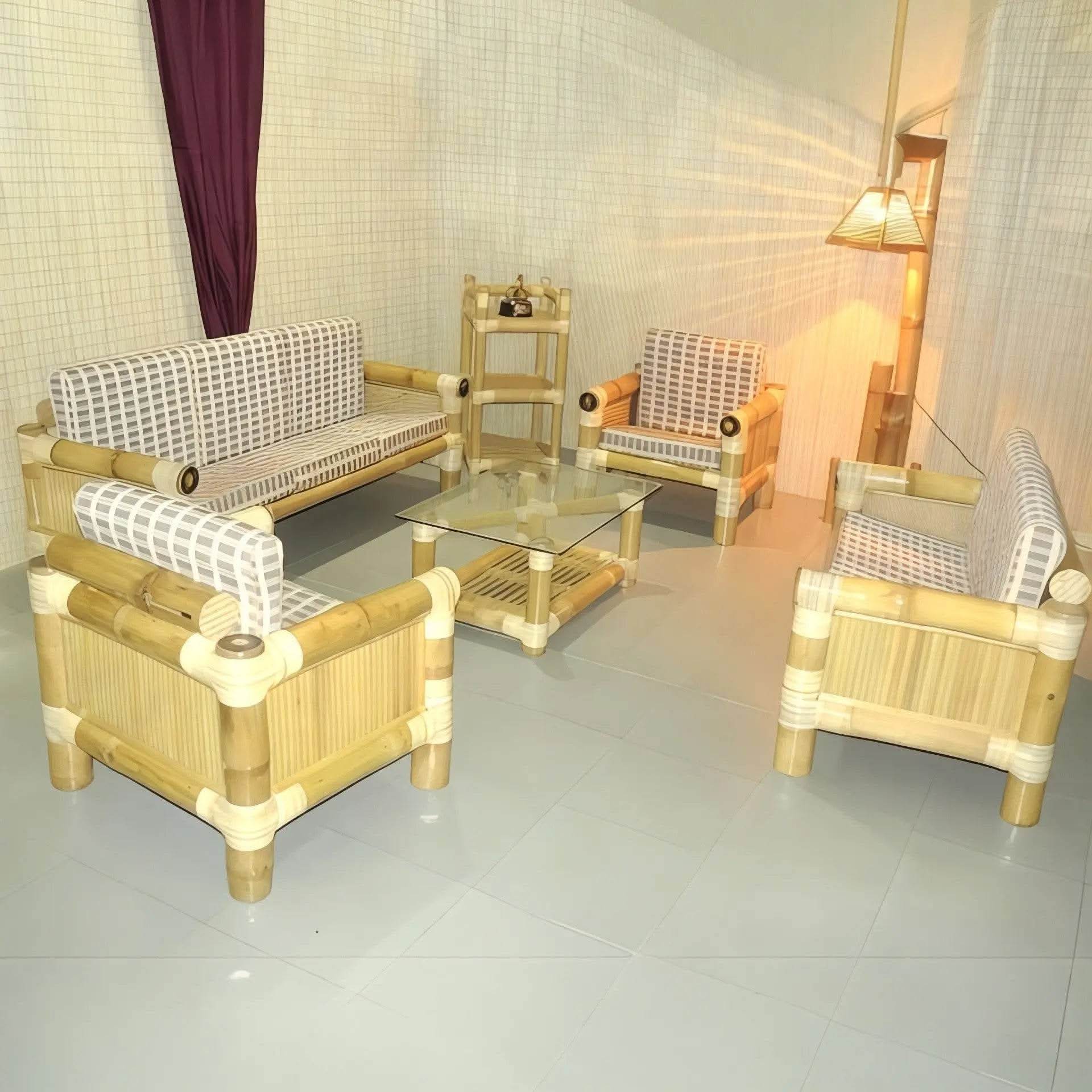 ECO BAMBO Bamboo Sofa Set Handcrafted Bamboo Sofa Jo Laye Rustic Charm