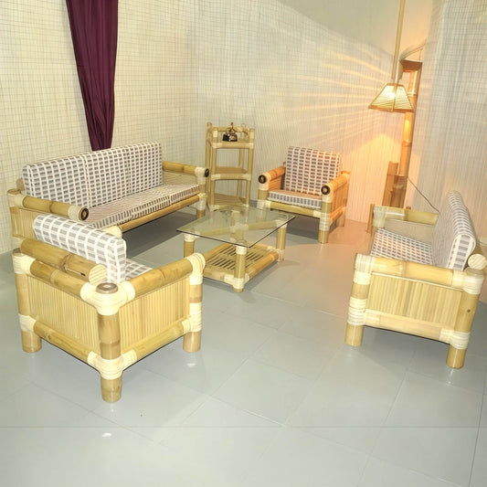 ECO BAMBO Bamboo Sofa Set Handcrafted Bamboo Sofa Jo Laye Rustic Charm