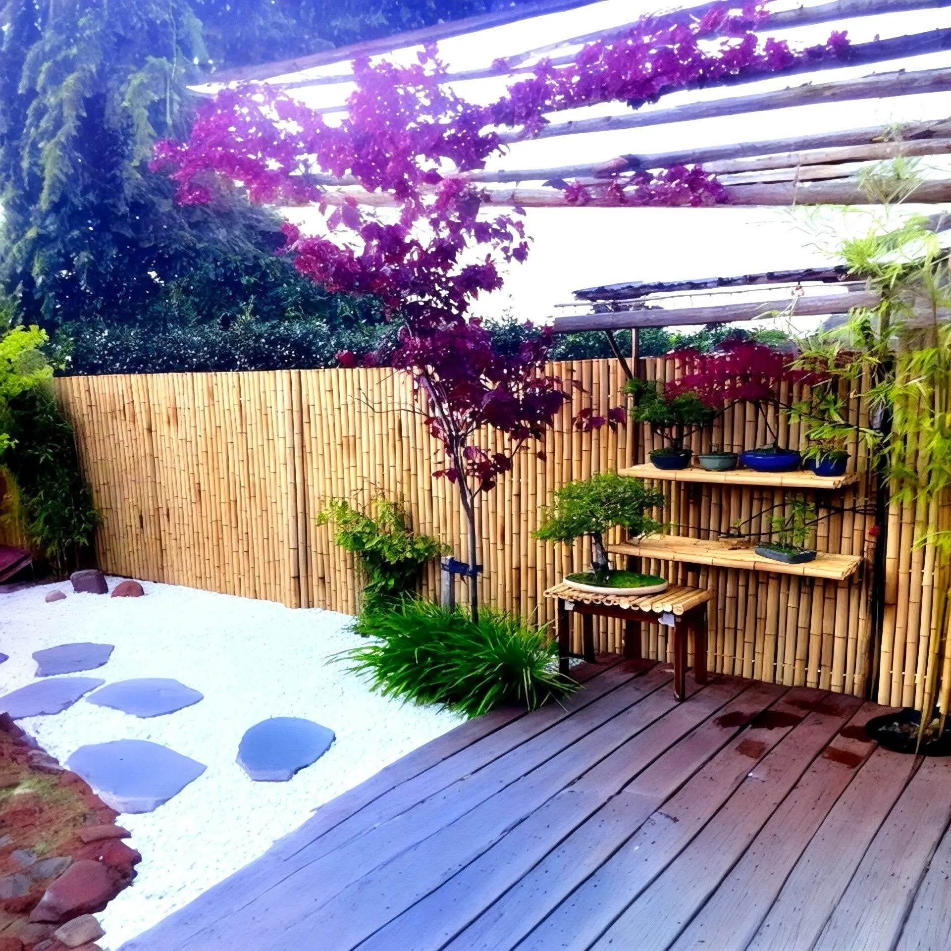 ECO BAMBO Bamboo Wall Handmade Bamboo Wall Art for Eco-Friendly Home Décor