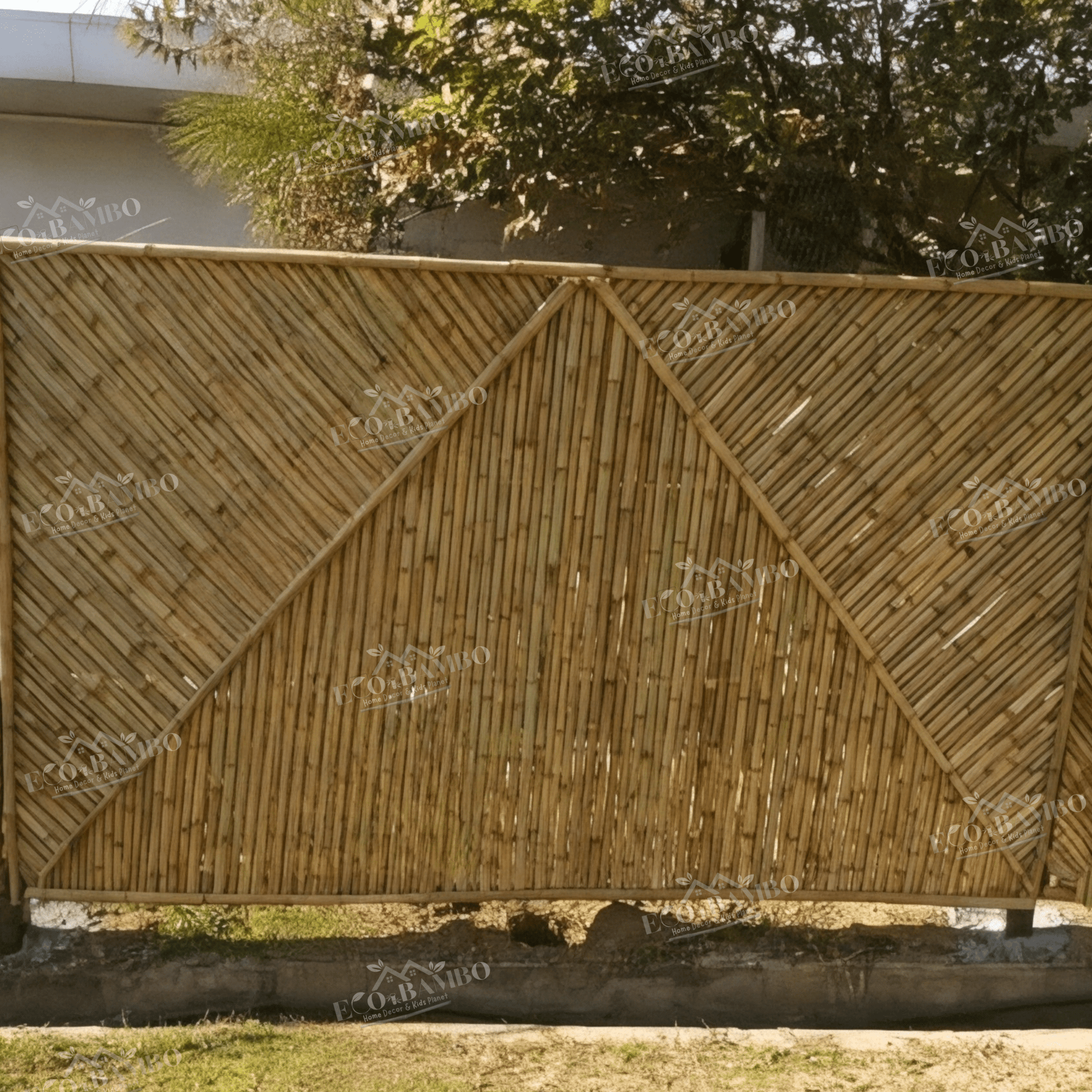 ECO BAMBO Bamboo Wall Stylish Bamboo Walls panels for Villas with Long-Lasting Treatment