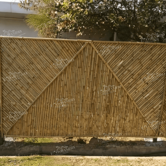 ECO BAMBO Bamboo Wall Stylish Bamboo Walls panels for Villas with Long-Lasting Treatment
