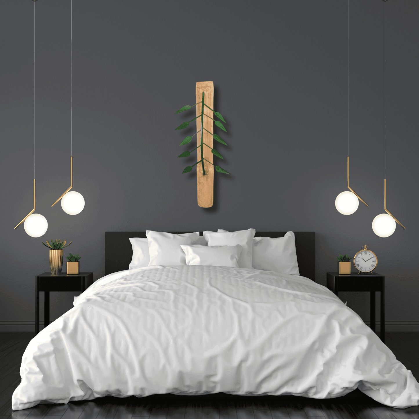 ECO BAMBO Big Bamboo Hanging Wall Large Bamboo Hanging Wall – Unique & Affordable Wall Art for Home