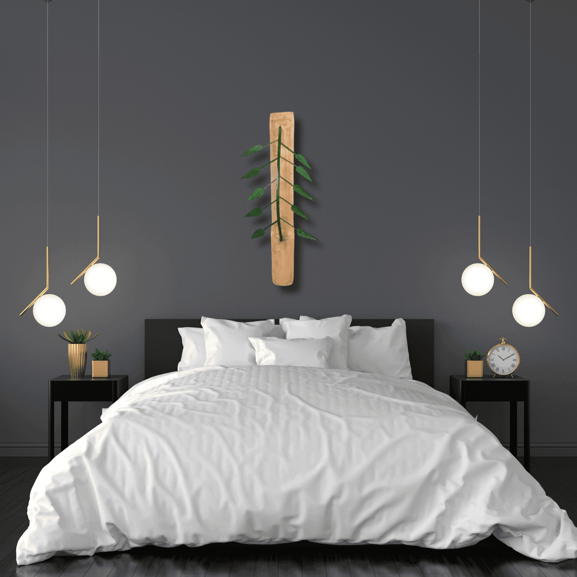 ECO BAMBO Big Bamboo Hanging Wall Large Bamboo Hanging Wall – Unique & Affordable Wall Art for Home