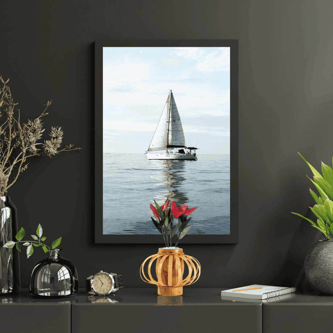 ECO BAMBO Small Bamboo Flower Pot Small Bamboo Flower Pot with Stand – Stylish  & Indoor Artificial Pot