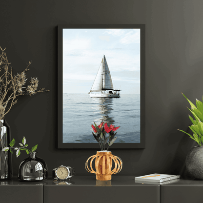 ECO BAMBO Small Bamboo Flower Pot Small Bamboo Flower Pot with Stand – Stylish  & Indoor Artificial Pot