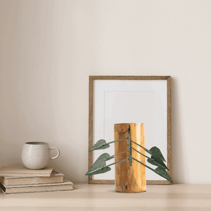 ECO BAMBO Small Bamboo Hanging Wall Small Bamboo Hanging with Stand – Stylish Home Wall Art Décor