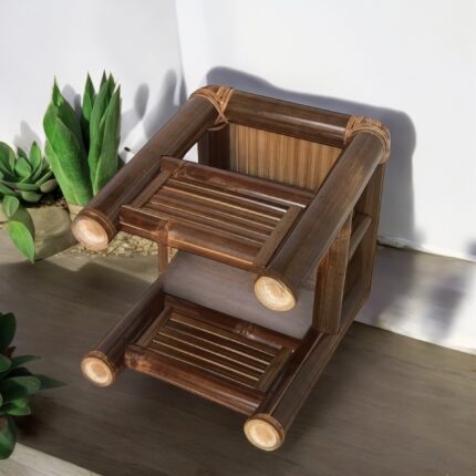 Stylish and Durable Bamboo Baby Chair for Relaxiing with Chair Bar
