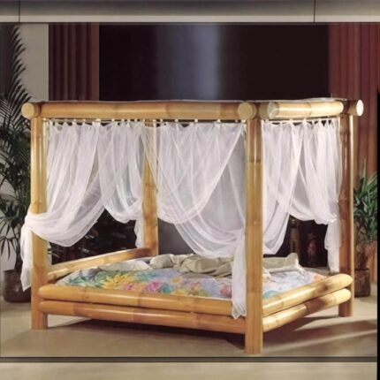 Premium Bambo single bed for kids with canopy design