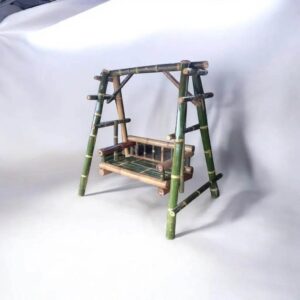 Charming Bamboo Baby Swing – Cozy, Safe & Handcrafted