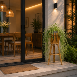 Handcrafted Bamboo Plant Stand with Flower Pot Holder | Indoor & Outdoor Decorative Plant Shelf