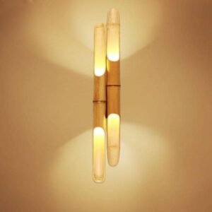 Handcrafted Bamboo Wall Lamp | Modern Decorative Bamboo Light for Home & Bedroom